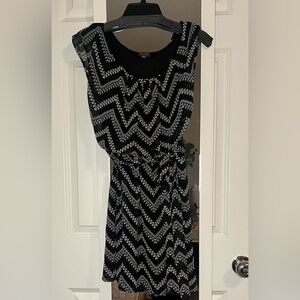 Black and White Mini Dress